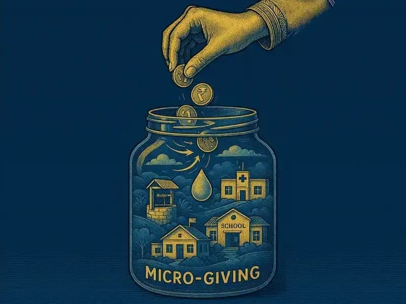 From Spare Change to Real Change: Why Micro-Giving Matters One 1 rupee 